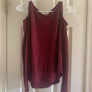 Hollister Open Shoulder long sleeve shirt